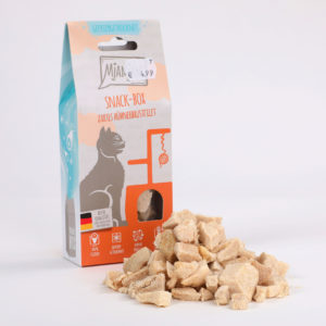Mjamjam Snack-Box Zartes Hühnerbrustfilet Napf Express Hundefutter Leckerlies Katzenfutter Katzenfutter online kaufen