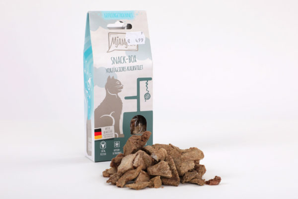 Mjamjam Snack-Box Vorzügliches Kalbsfilet Napf Express Hundefutter Leckerlies Katzenfutter Katzenfutter online kaufen